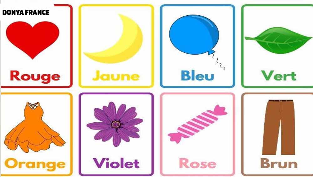 آموزش رنگ ها در زبان فرانسه